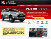 Tablet Screenshot of malienne-automobile.com